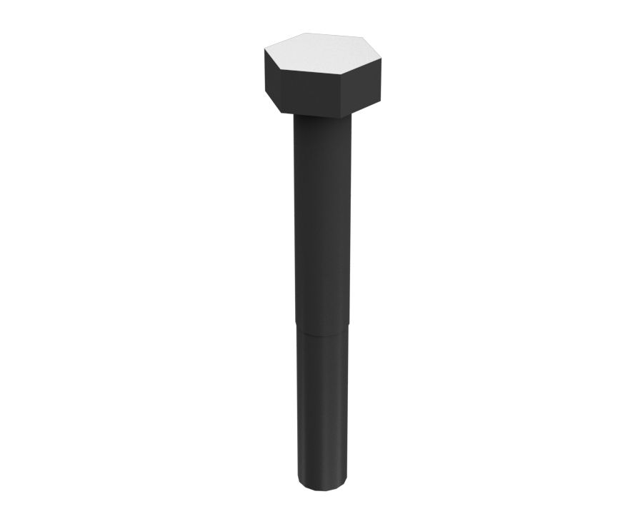 8T-9367: Parafuso de Cabeça Sextavada de 1/4 pol- 20 x 2 pol