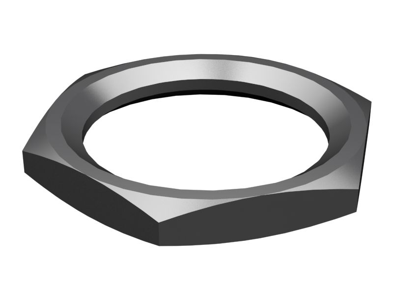 Шестигранная гайка с резьбой 15/32-32