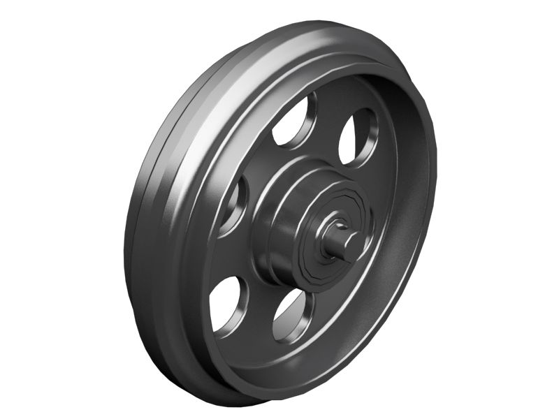 Направляющее колесо гусеницы в сборе