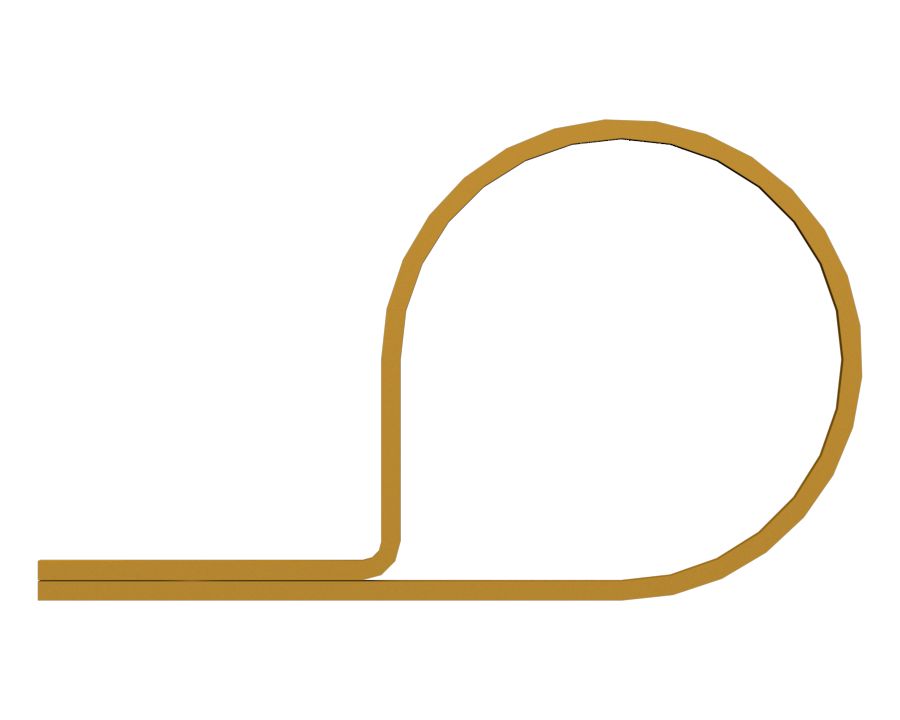 Стальной петлевой хомут, внутренний диаметр 34,92 мм