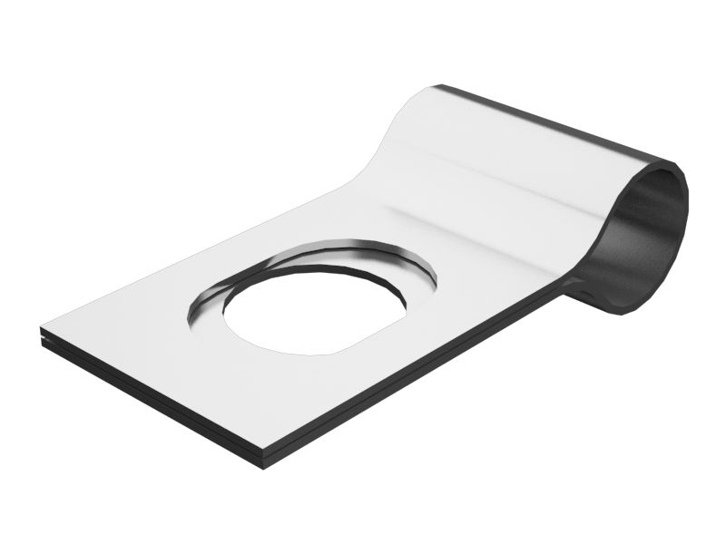 Стальной зажим с одной трубкой диаметром 12,70 мм