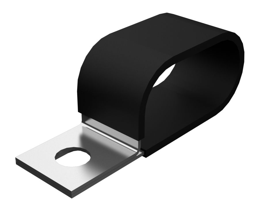 Зажим с двумя петлями и внутренним диаметром 25 мм