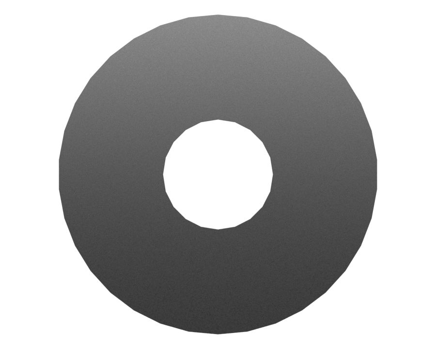 7X-0613: M8 ID Steel Flat Washer