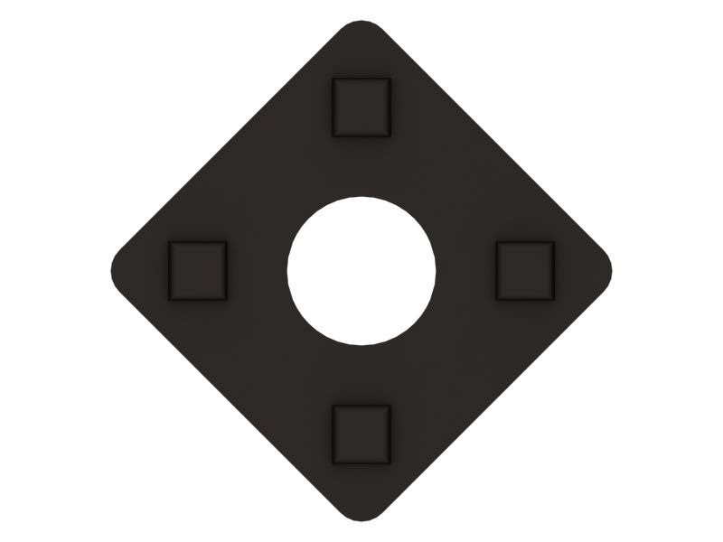 Гайка сварная квадратная