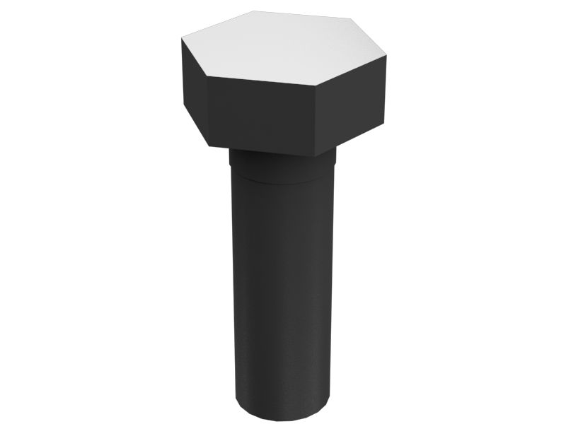 Болт с шестигранной головкой M8-1,25 x 25 мм