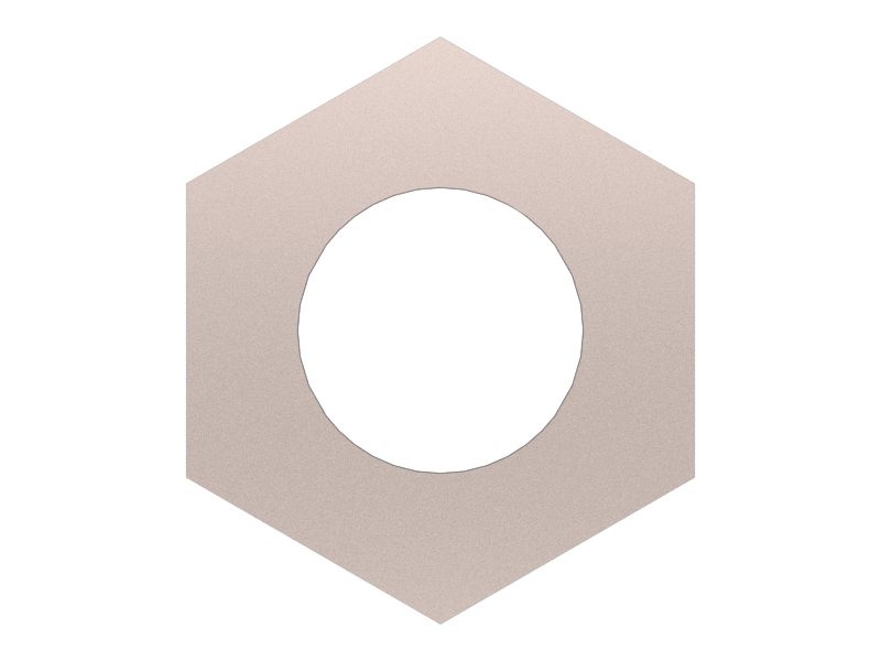 Шестигранный гайка размером 0,5625 дюйма