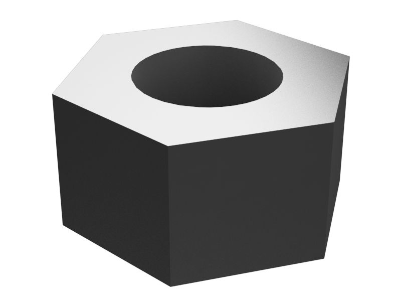 Шестигранный гайка размером 0,5625 дюйма