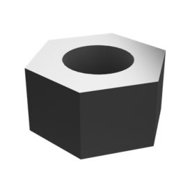 5P-0540: 9/16''-18 Hex Nut