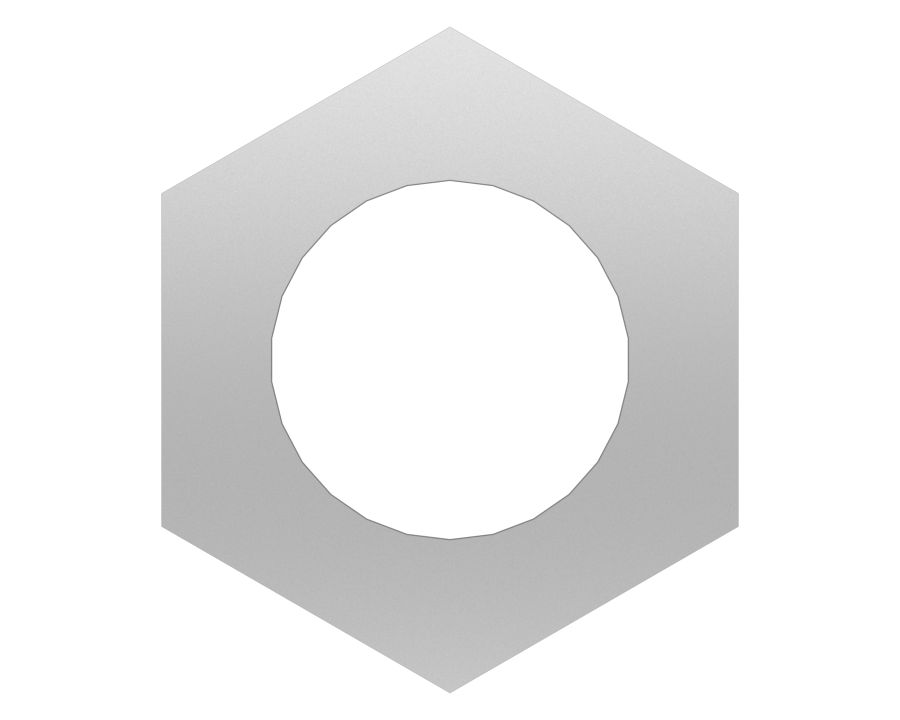 Шестигранная гайка с резьбой M10x1,5