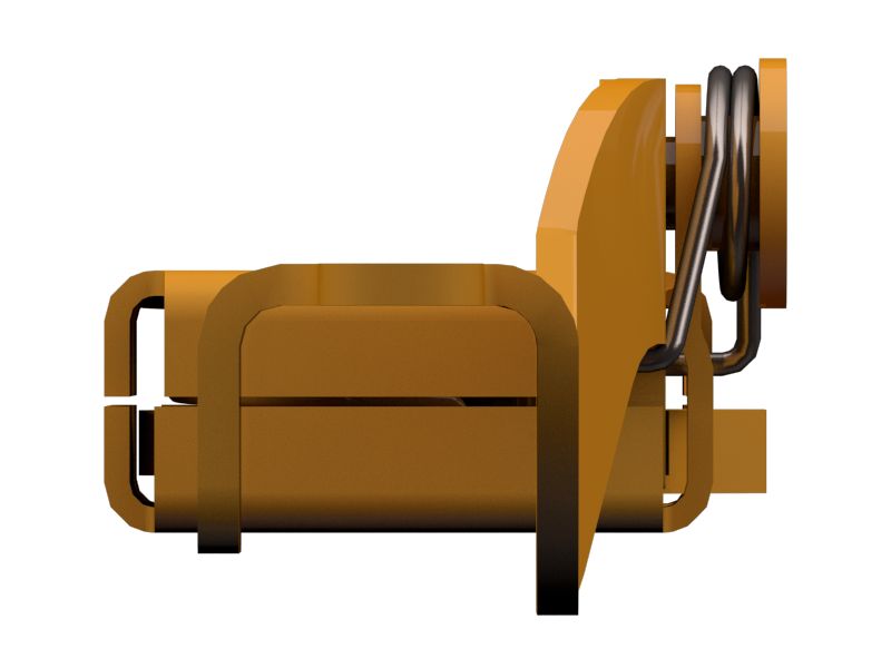 Двухроторная защелка из углеродистой стали