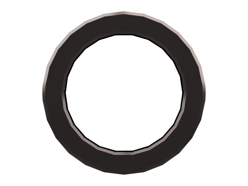 Прямая стальная труба 44,50 мм с наружным диаметром