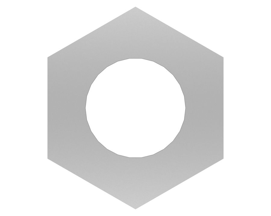 Шестигранная гайка M4