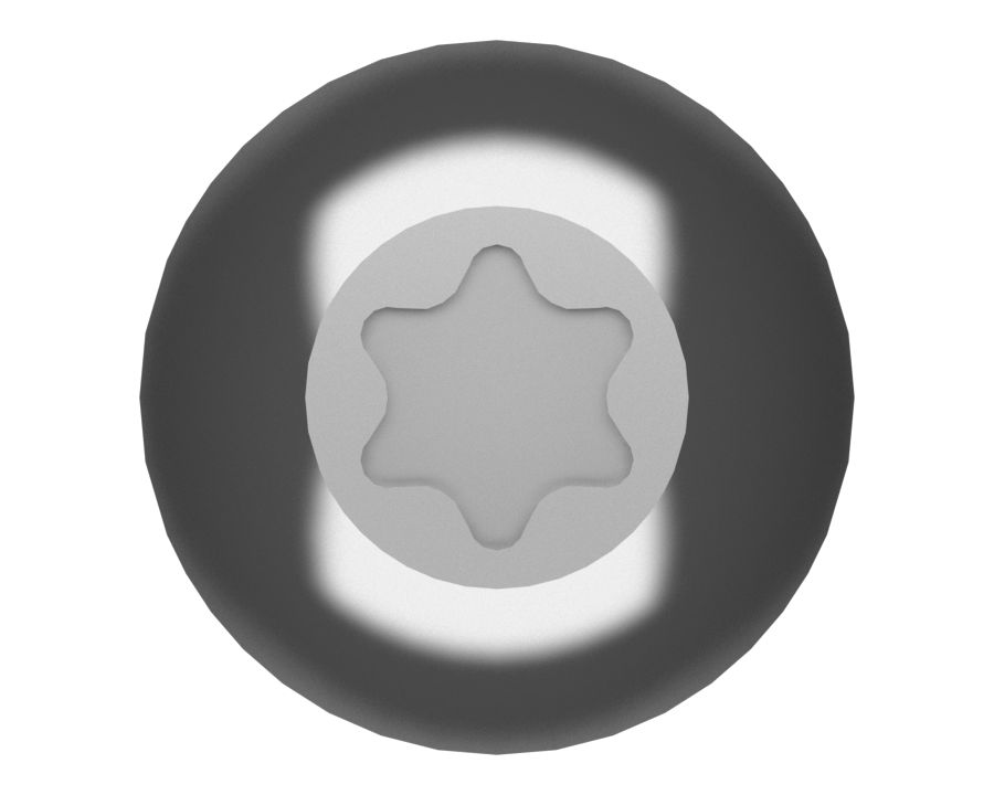 Винт со сферической головкой длиной 25 мм