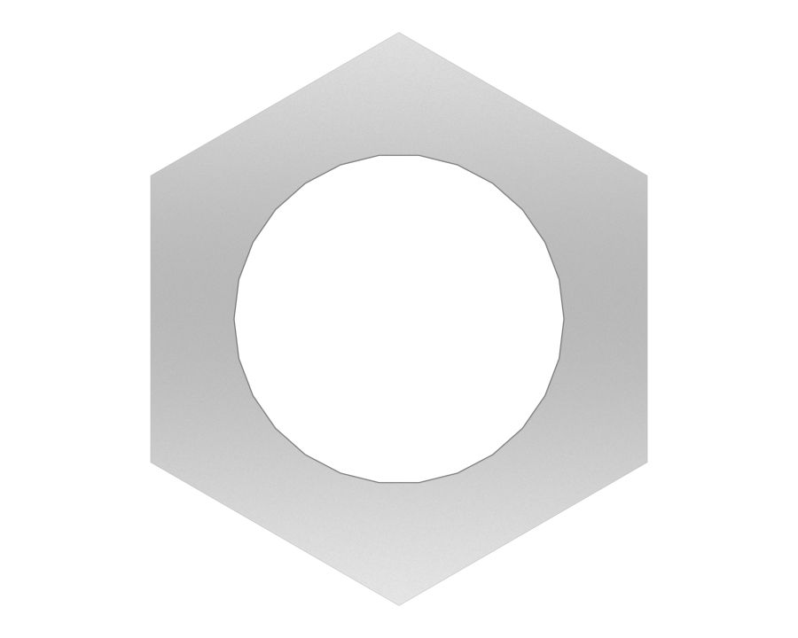 Шестигранная гайка 1/2