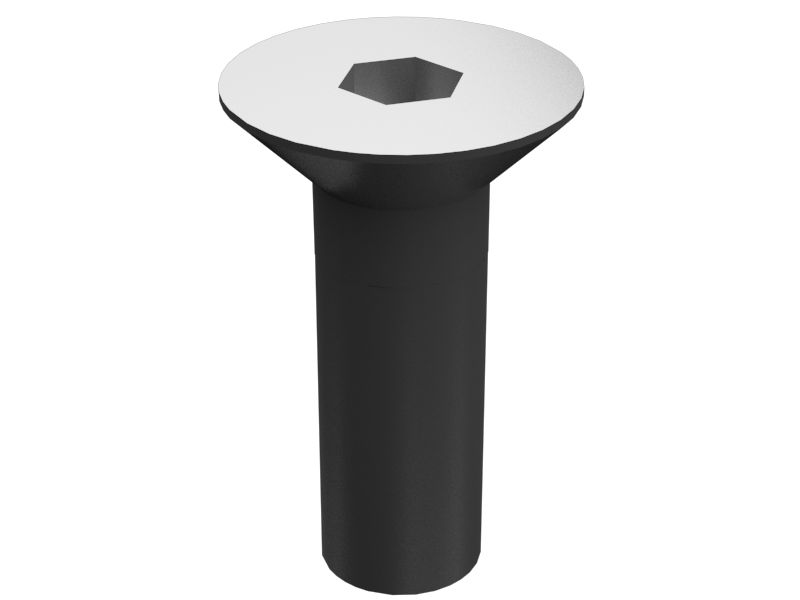 Винт с плоской головкой длиной 25 мм