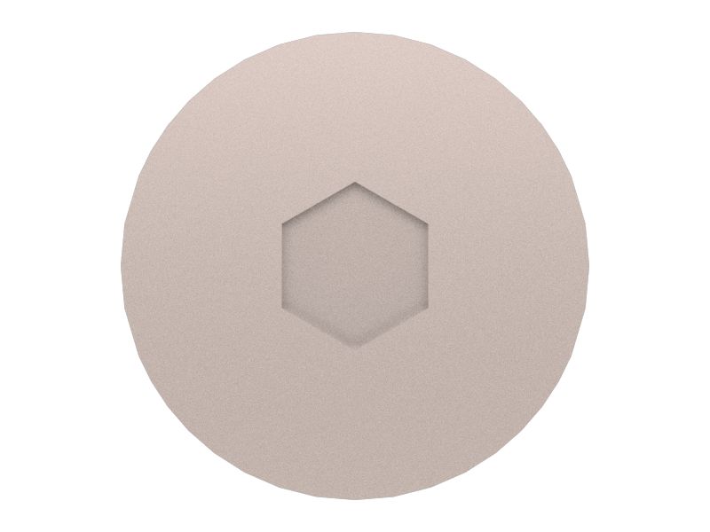 Винт с плоской головкой длиной 25 мм