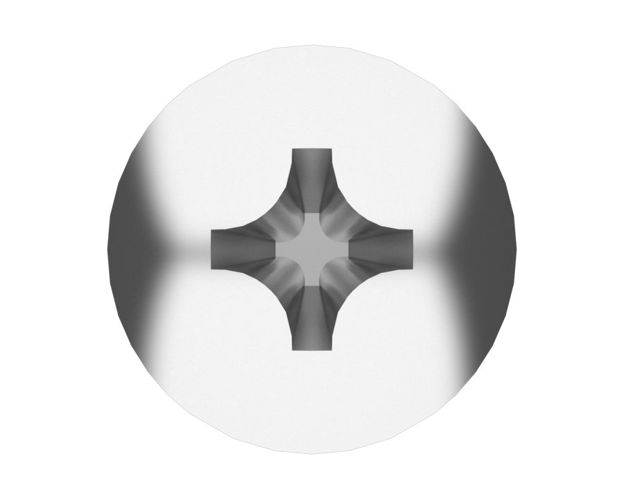 Крепежный винт с закругленной головкой длиной 25 мм