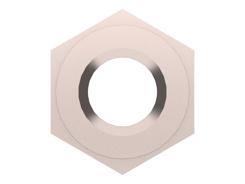 Стопорная шестигранная гайка 1/4''-28