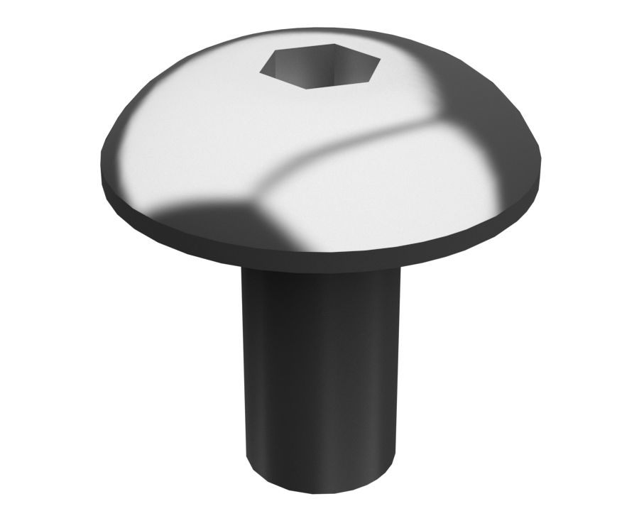 Винт со сферической головкой и внутренним шестигранником резьба 1/4-20