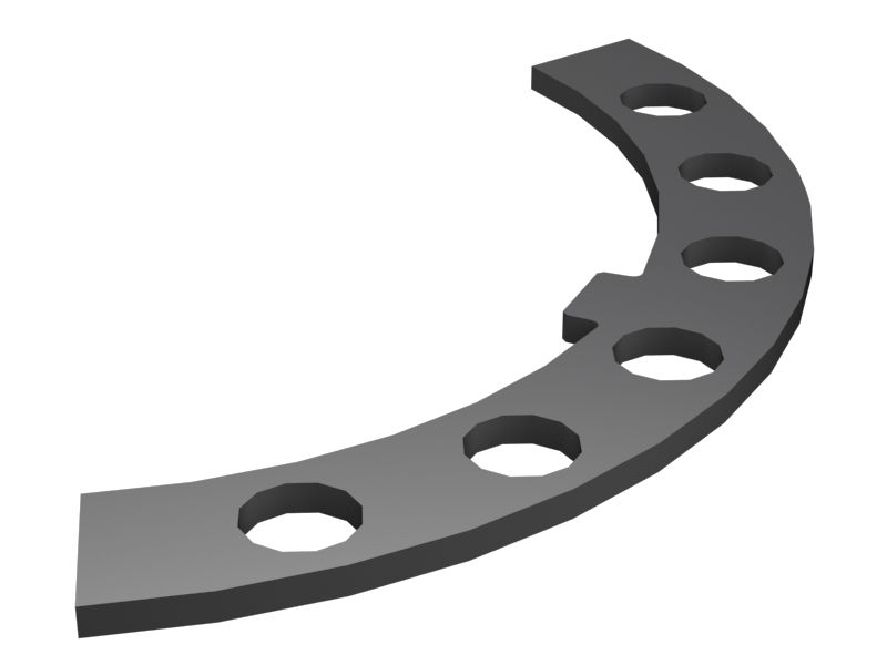 Фиксирующий выступ толщиной 3 мм