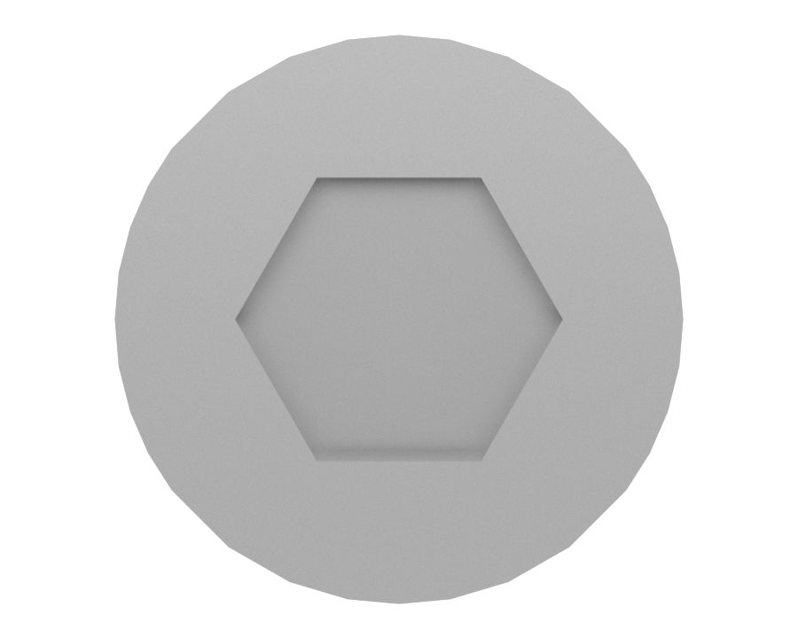 Болт с головкой под шестигранный торцевой ключ M6X1