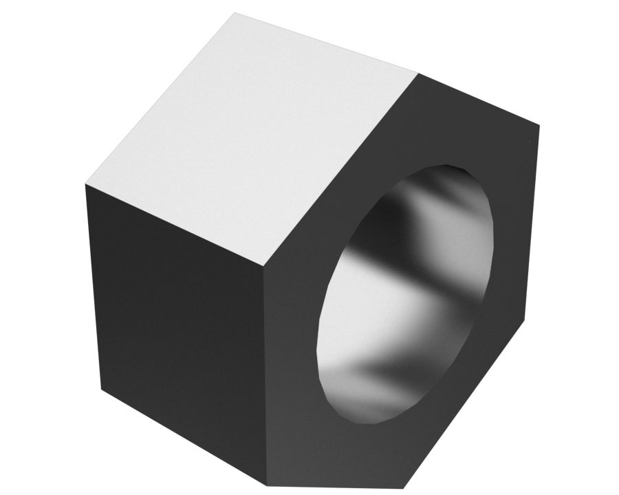 Шестигранная гайка 3/8