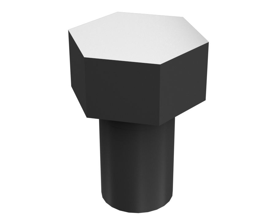 Наружный болт с шестигранной головкой с резьбой 1/2-13