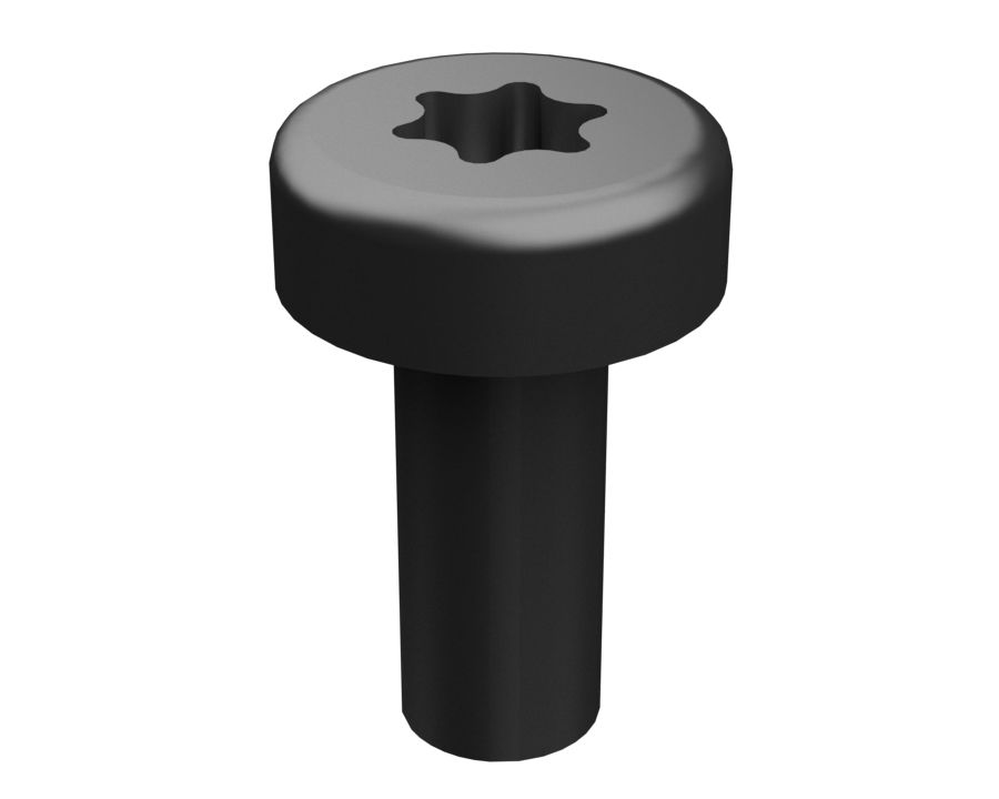 Винт с цилиндрической скругленной головкой, длина 9,52 мм