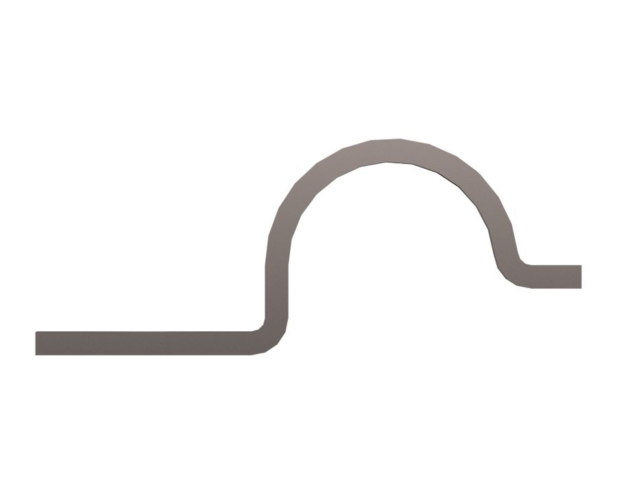 Стальной зажим с внутренним диаметром 23,75 мм