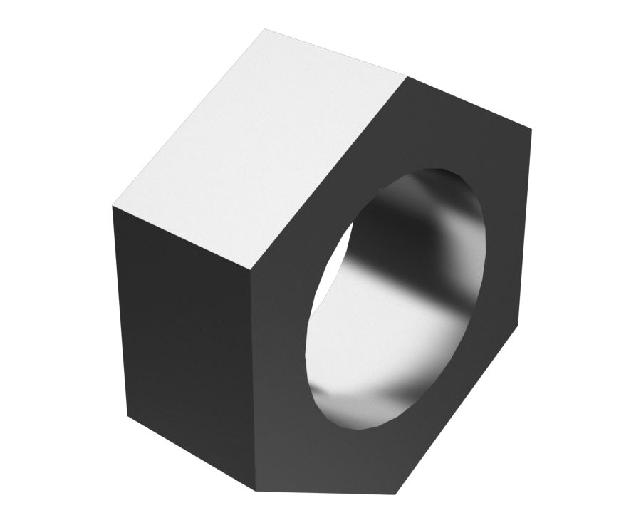 Шестигранная стопорная гайка с резьбой 3/8-24