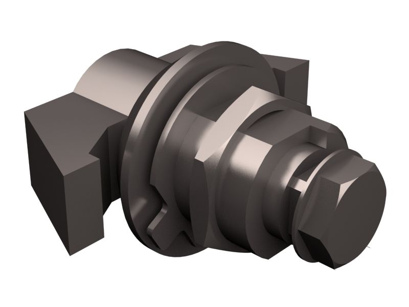 Защелка отсека в сборе