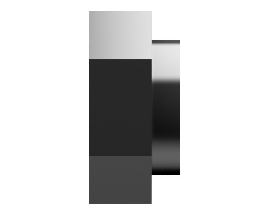 Шестигранная приварная гайка с резьбой 1/4-20