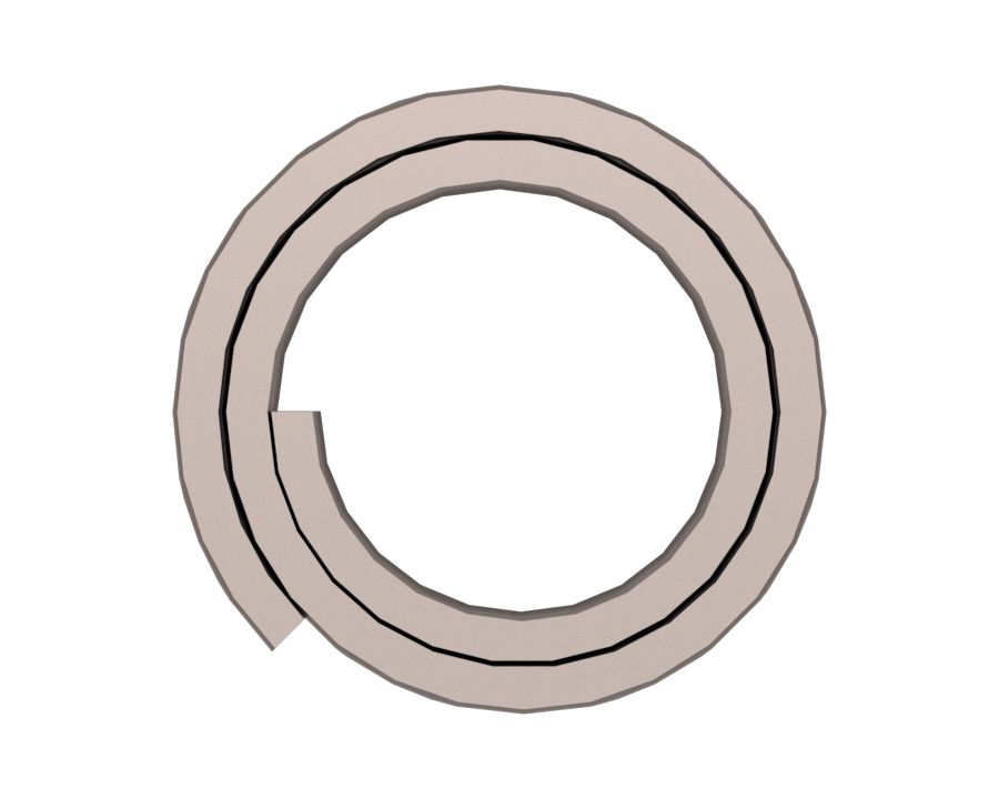 Спиральный пружинный палец длиной 32,00 мм