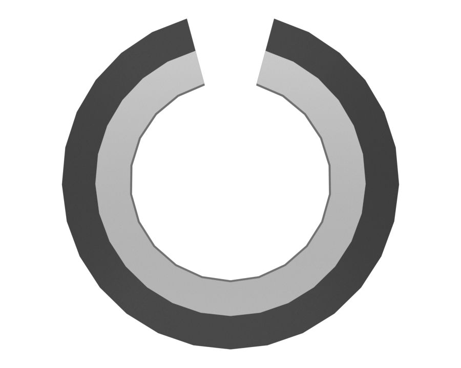 Пружинный штифт с прорезью длиной 15,88 мм