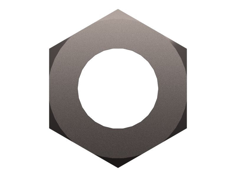 Стопорная гайка шестигранная 3/8".