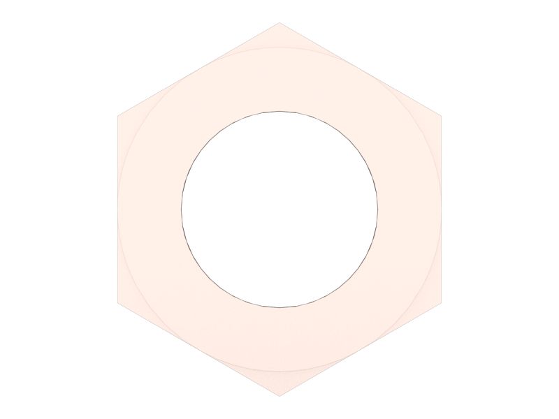 Шестигранная гайка 5/8