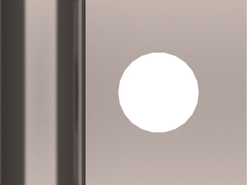 Стальной зажим для одной трубки, внутренний диаметр 9,52 мм