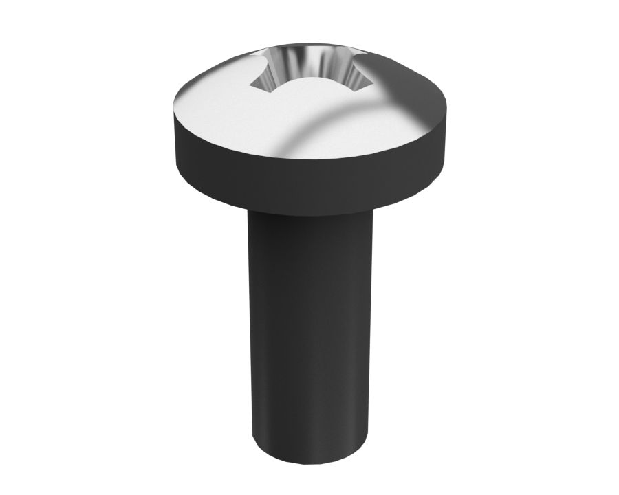 Крепежный винт с цилиндрической скругленной головкой и крестообразным шлицем, резьба M4X0.7