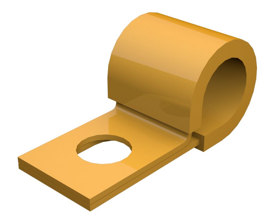 Стальной петлевой хомут диаметром 9,52 мм для одной трубки