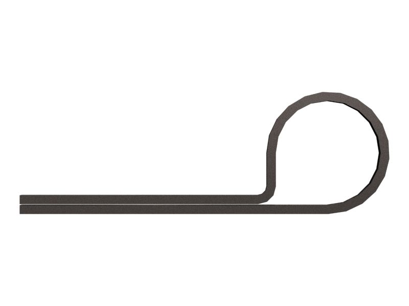 Стальной зажим для одной трубки, внутренний диаметр 9,52 мм