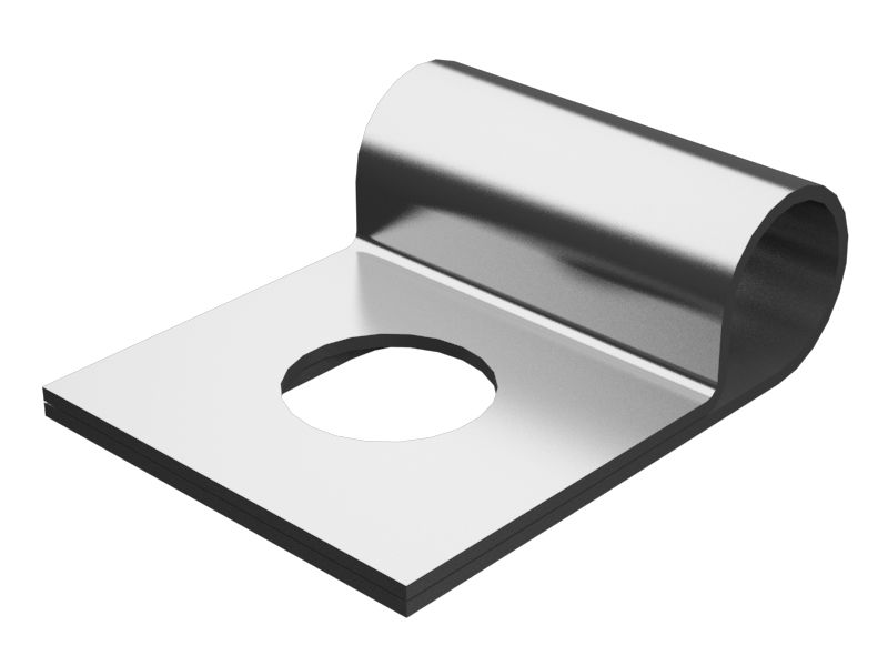 Стальной зажим для одной трубки, внутренний диаметр 9,52 мм