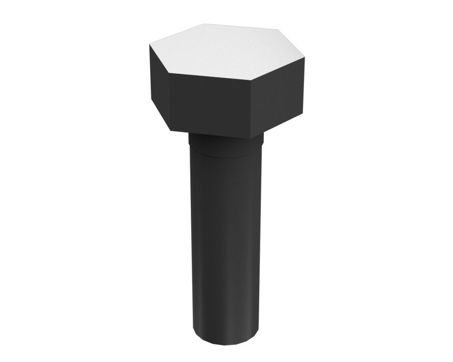 Болт с внешним шестигранником и стержнем длиной 22,22 мм