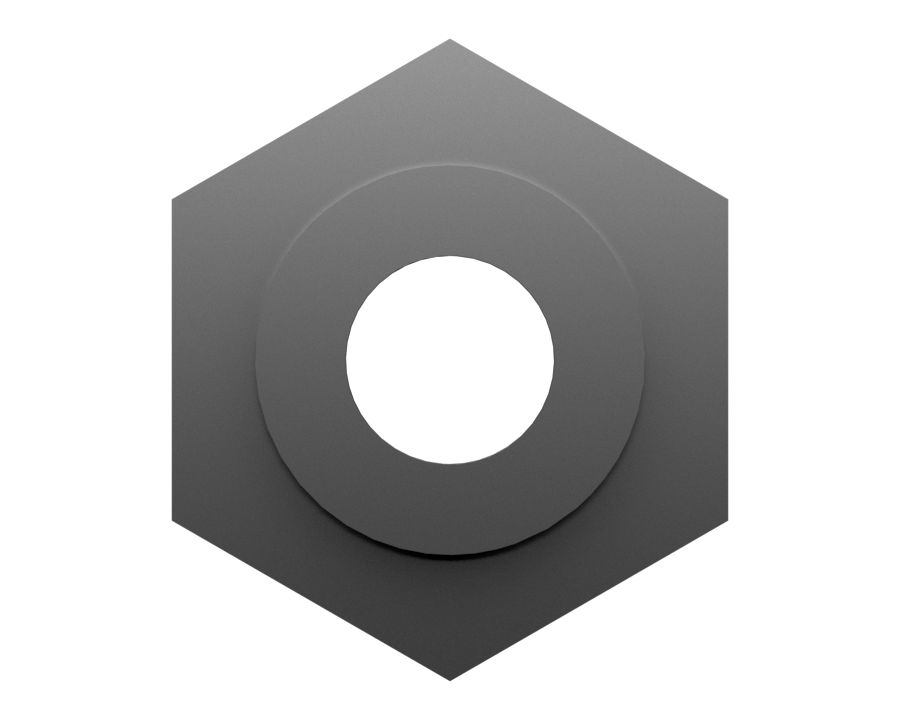 Шестигранная сварная гайка