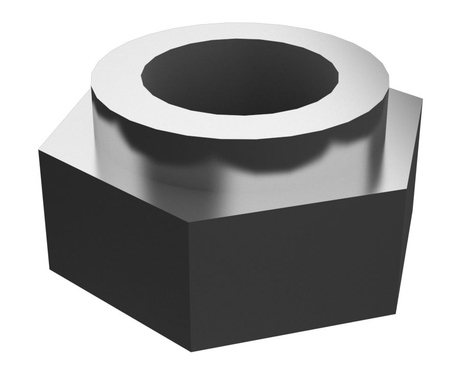 Шестигранная приварная гайка с резьбой 5/16-18