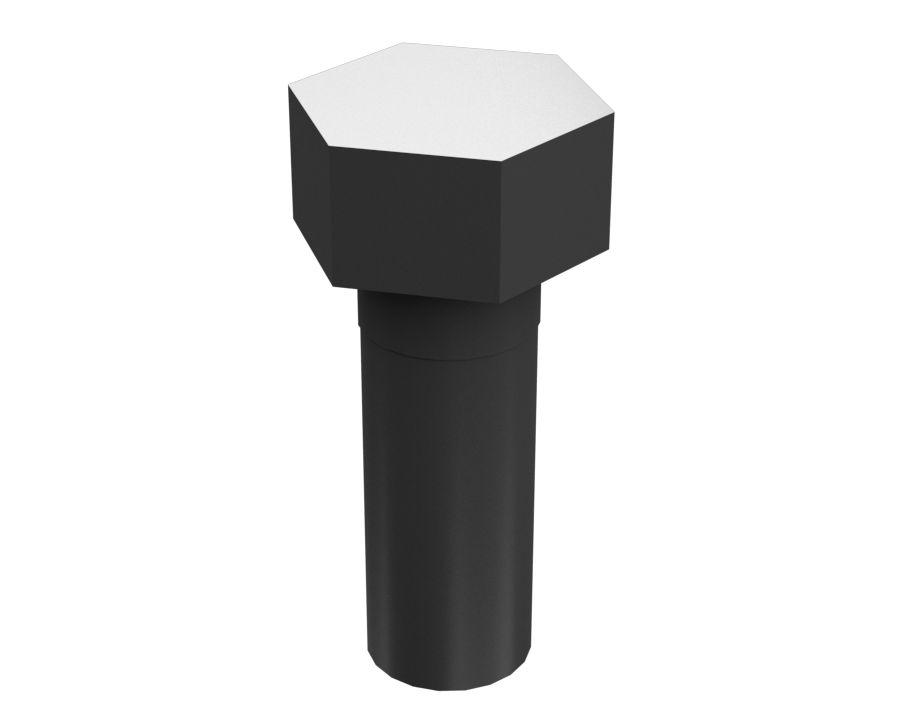 6F-7030: 3/8''-24 x 1'' Hex Head Bolt