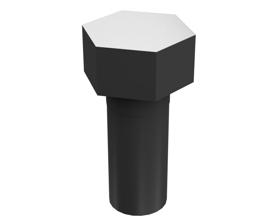 7X-0381: 7/8''-9 x 2'' Hex Head Bolt