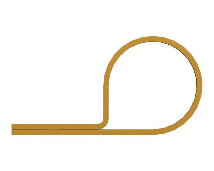 Стальной однотрубный хомут диаметром 25,40 мм