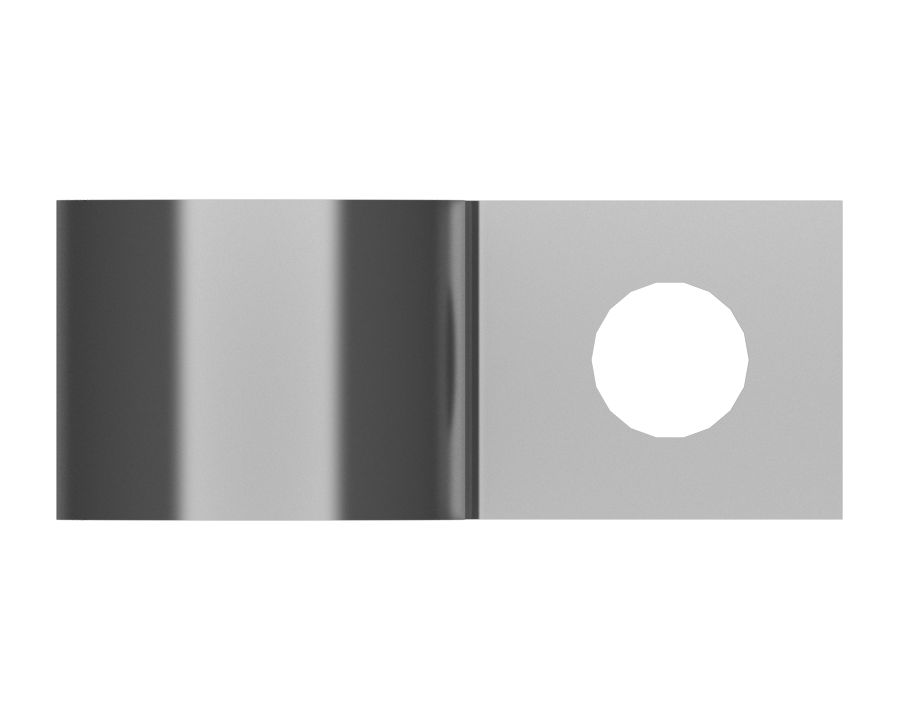 Стальной однотрубный хомут диаметром 25,40 мм