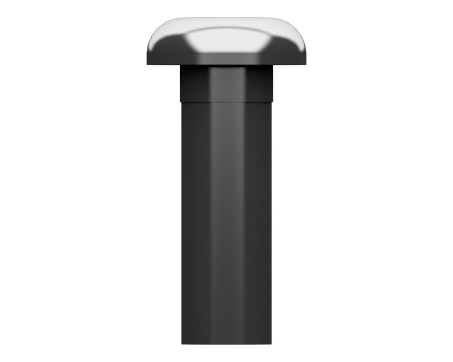 Черный винт с полукруглой головкой длиной 19,05 мм