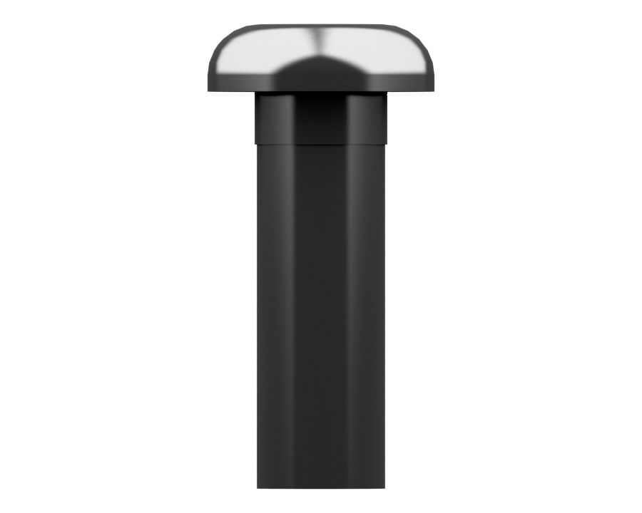 Черный винт с полукруглой головкой длиной 19,05 мм